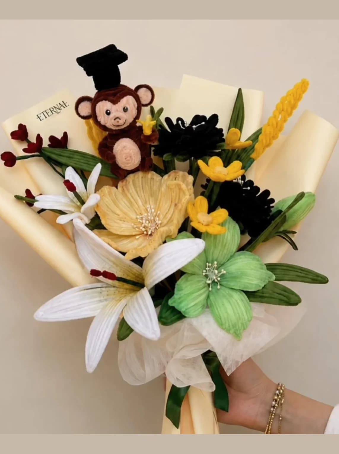 Banana Monkey Sunflower Bouquet
