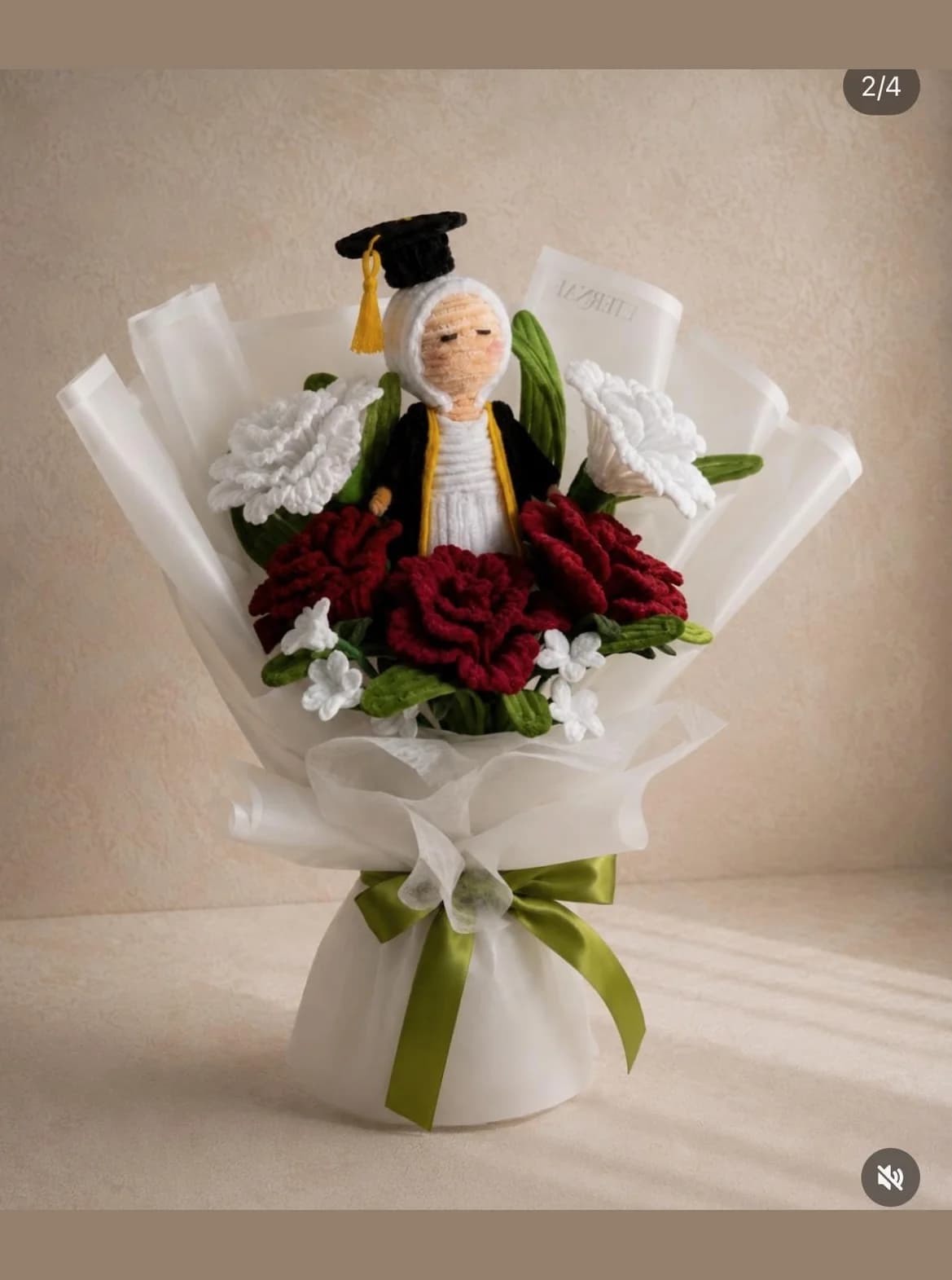 Graduate Girl Doll Bouquet