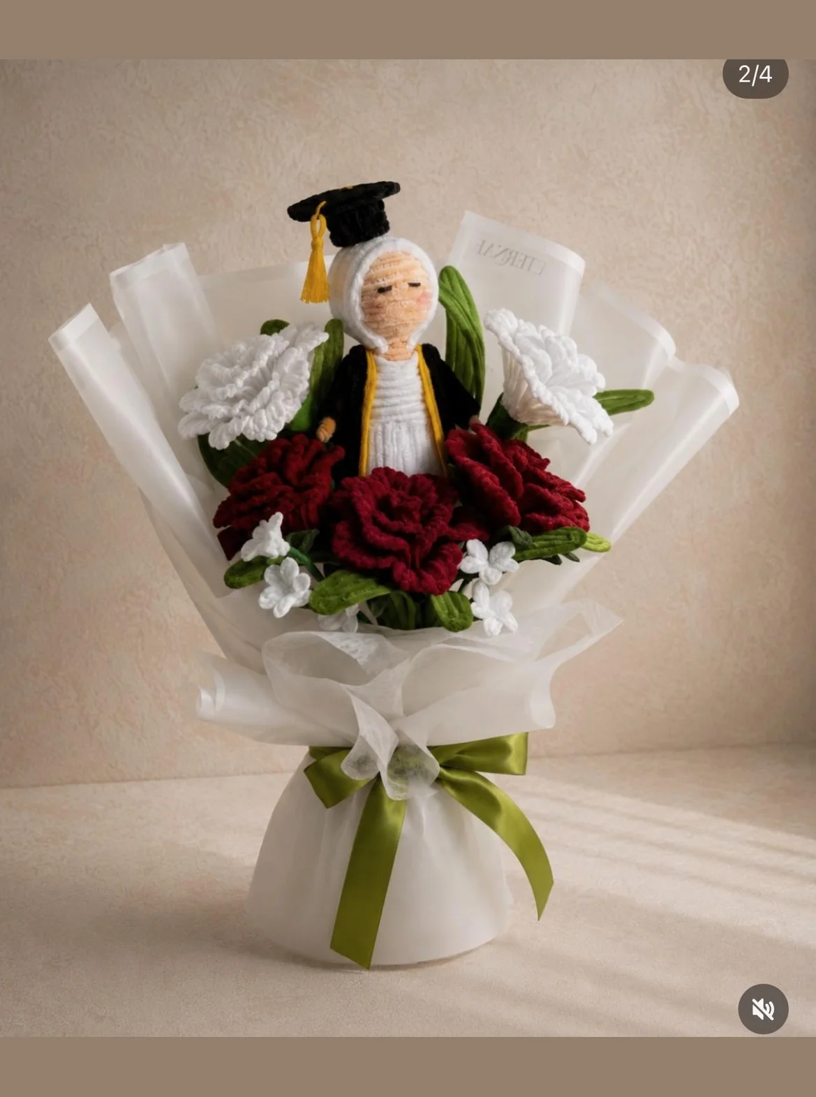 Graduate Girl Doll Bouquet